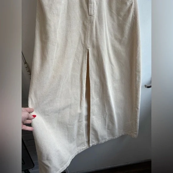 Free‎ People Come as You Are Cord Maxi Skirt 6 boho cottagecore transitional - Picture 3 of 6